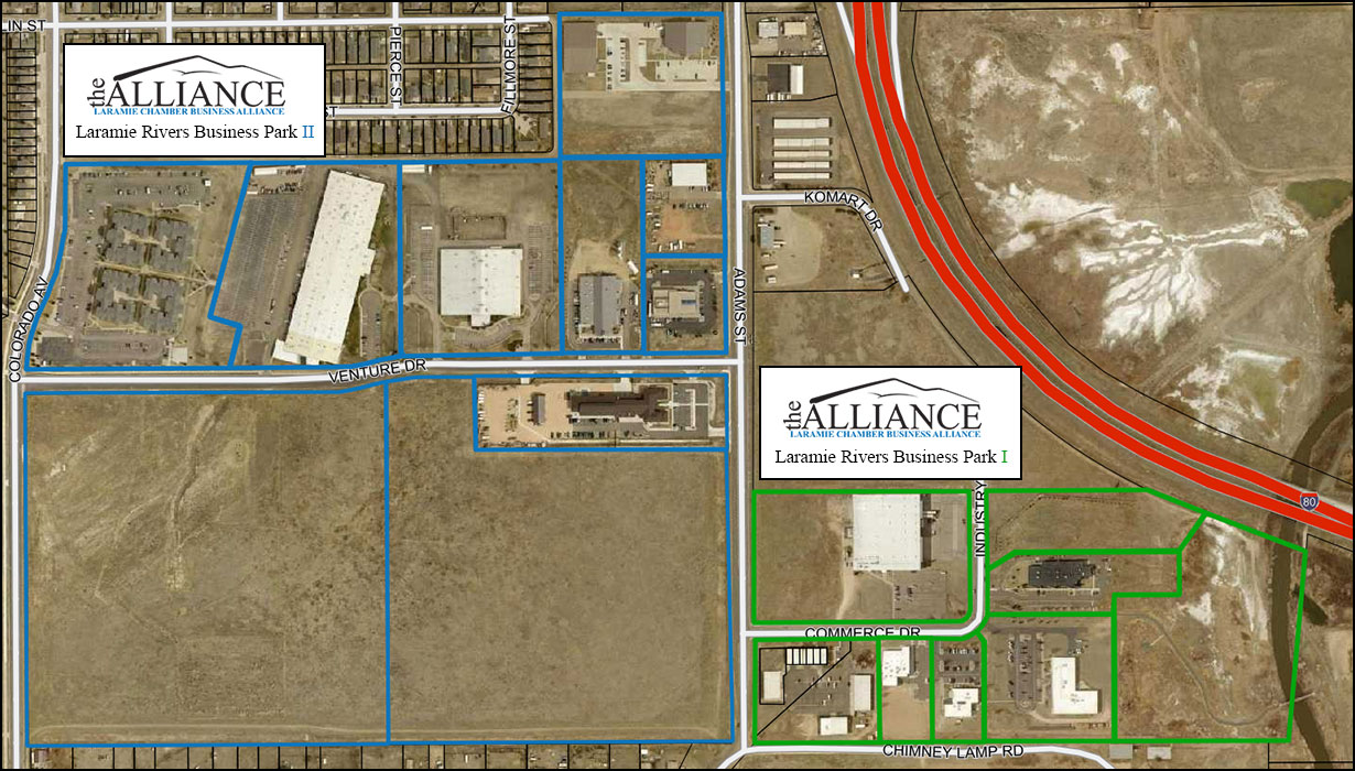 Map Image of Laramie River Business Parks One and Two